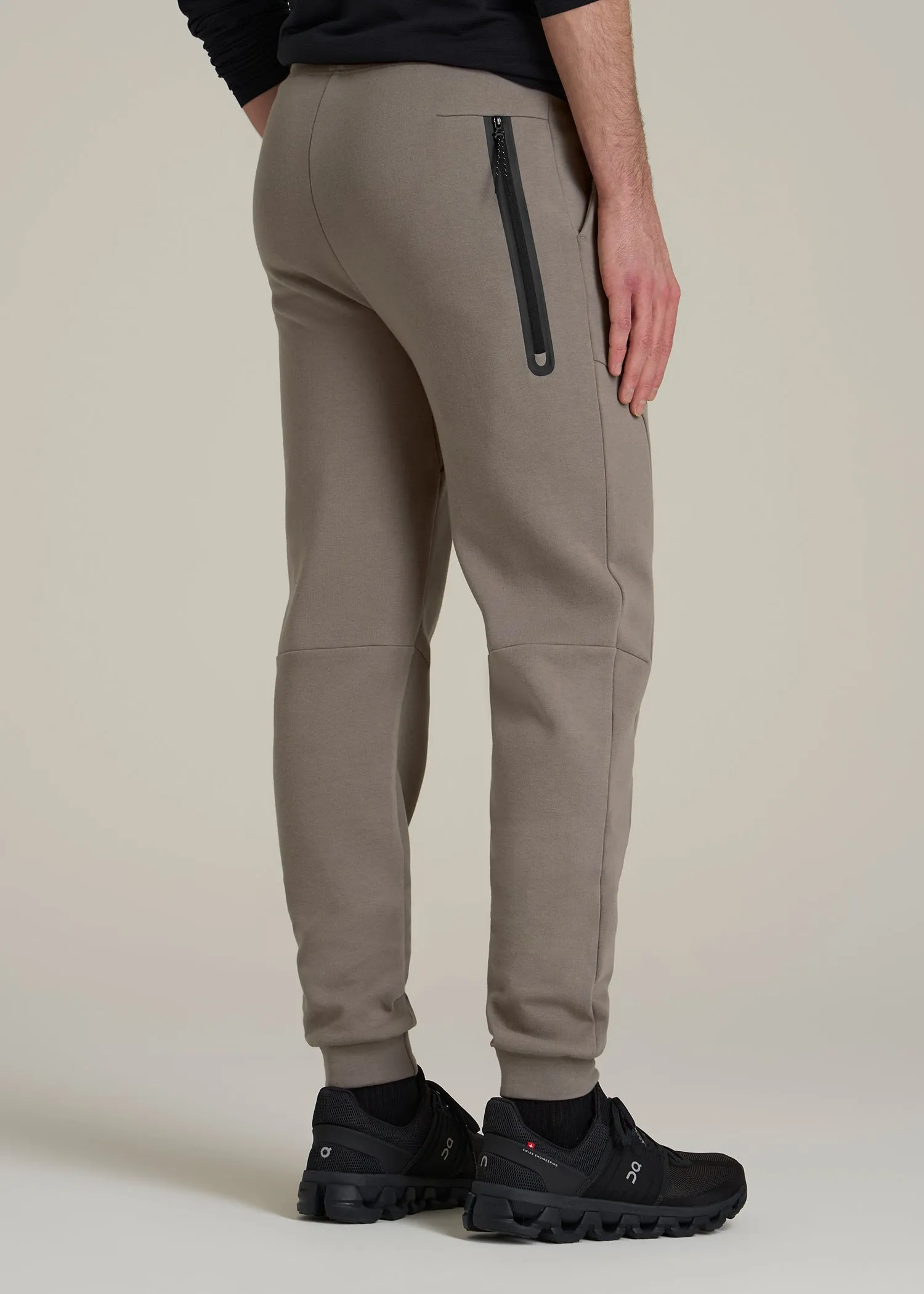 Tech Motion Fleece Joggers for Tall Men in Portobello sold by American Tall product image thumbnail 5