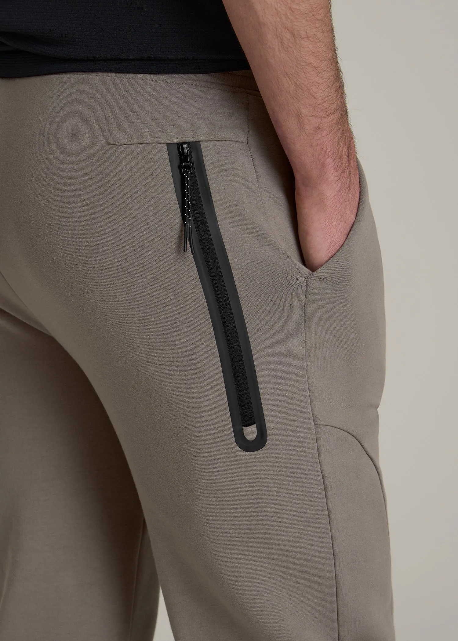 Tech Motion Fleece Joggers for Tall Men in Portobello sold by American Tall product image thumbnail 2