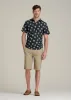 Coastal Perforated Tall Men's Polo Shirt in Navy and Bone Floral sold by American Tall