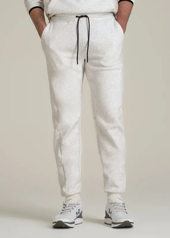 Tall Men's Utility Fleece Joggers in Heather Frost sold by American Tall