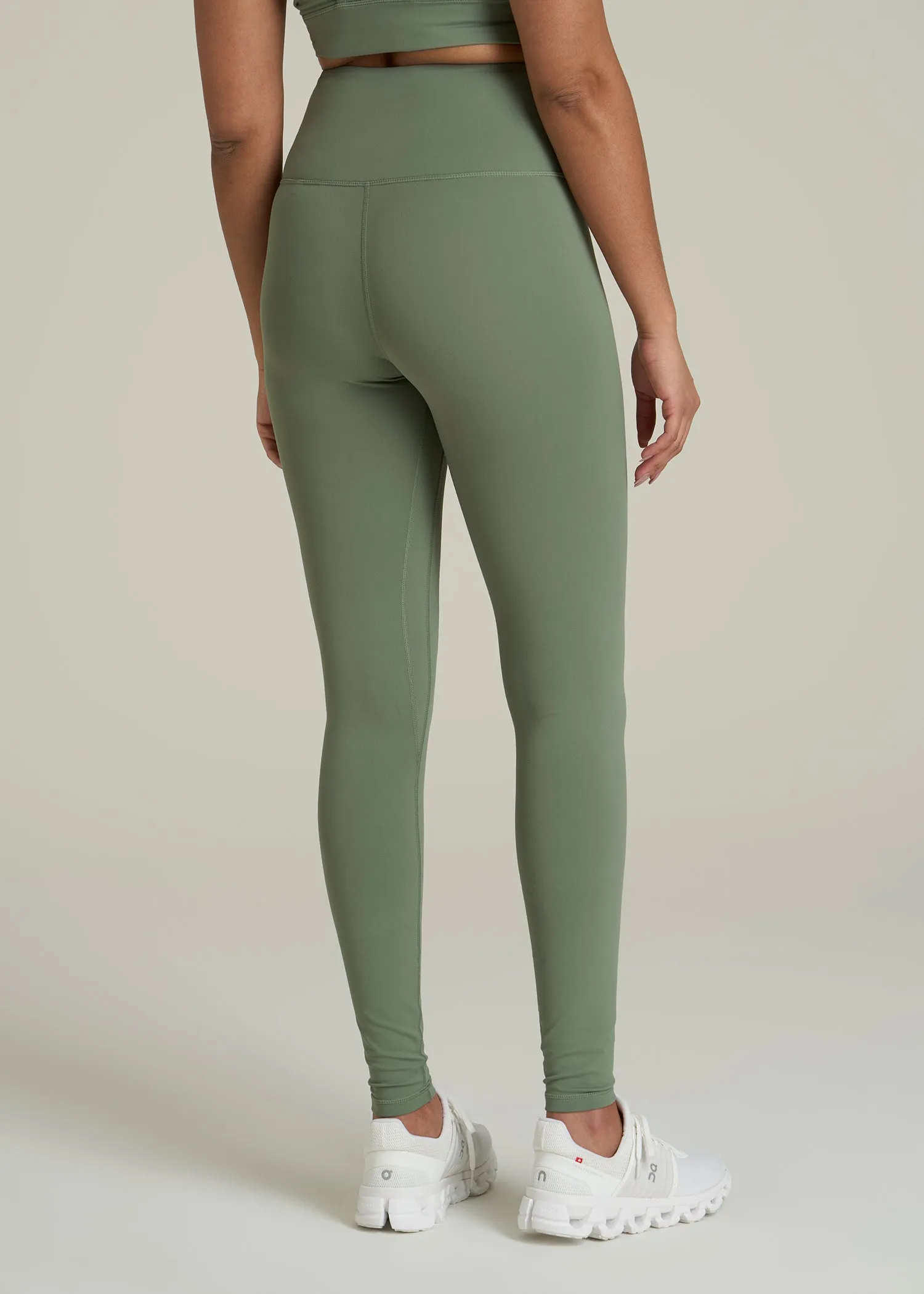Balance High-Rise Leggings for Tall Women in Dark Seagrass sold by American Tall product image thumbnail 5