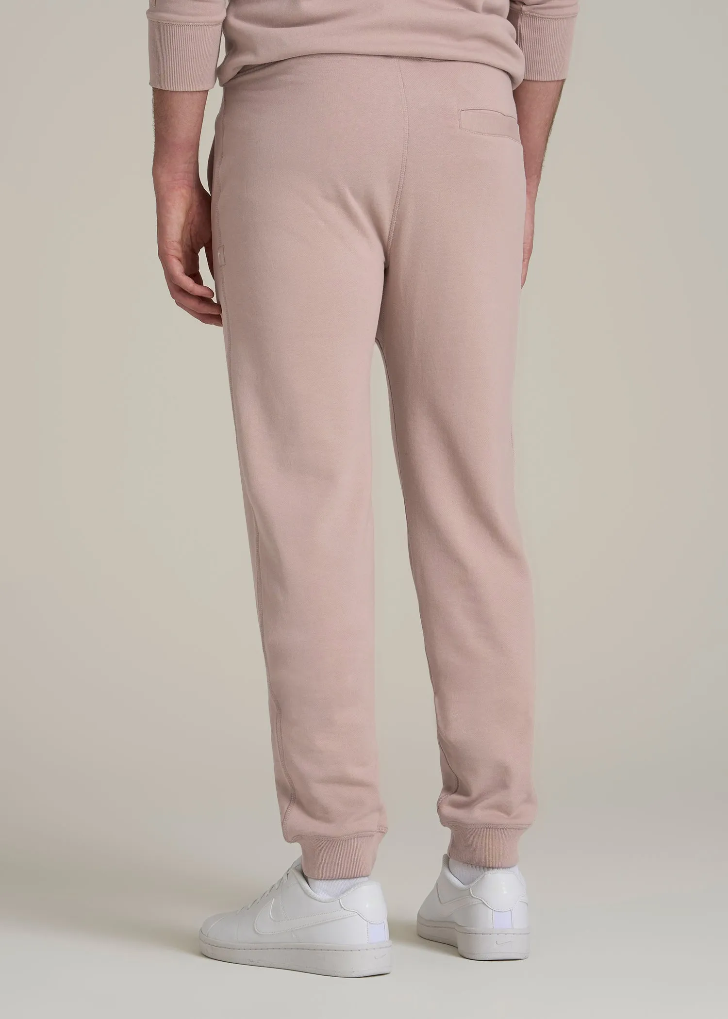 Wearever 2.0 French Terry Joggers for Tall Men in Desert Rose sold by American Tall product image thumbnail 5