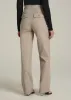 Stretch Twill Wide Leg Pant for Tall Women in Light Khaki sold by American Tall