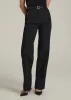 Stretch Twill Wide Leg Pant for Tall Women in Black sold by American Tall