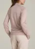 Long Sleeve Active Half Zip Pullover Tall Women's Jacket in Desert Rose Mix sold by American Tall