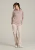 Long Sleeve Active Half Zip Pullover Tall Women's Jacket in Desert Rose Mix sold by American Tall
