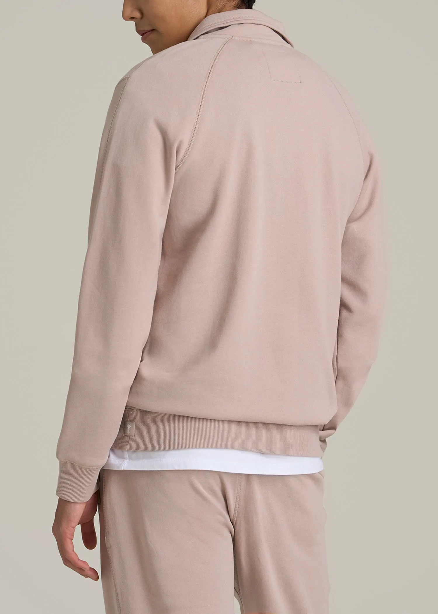 Wearever 2.0 French Terry Quarter-Zip Sweatshirt for Tall Men in Desert Rose sold by American Tall product image thumbnail 5