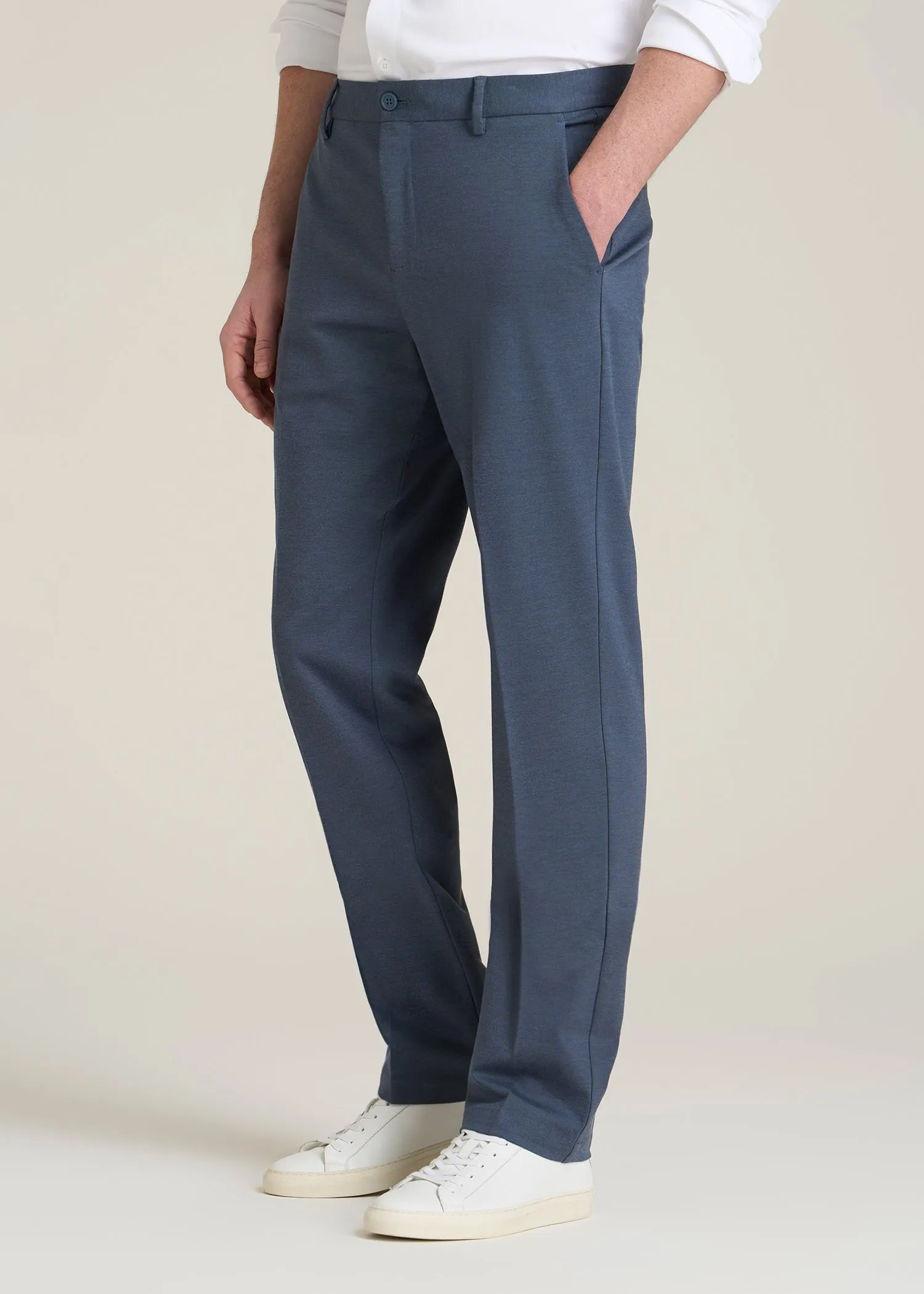 Flex Tech Suit Pants for Tall Men in Medium Blue Nailhead sold by American Tall product image thumbnail 3