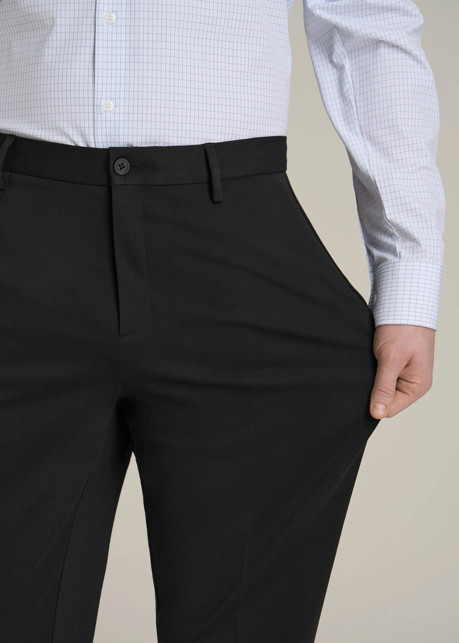 Flex Tech Suit Pants for Tall Men in Black sold by American Tall product image thumbnail 2