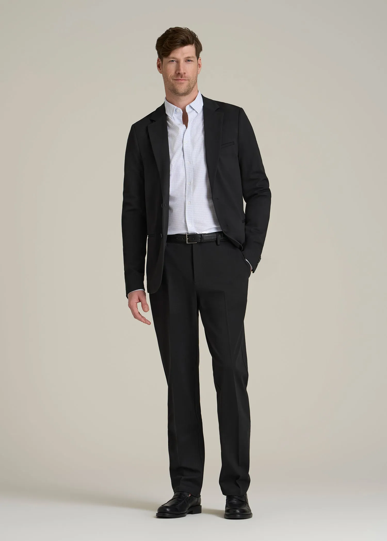 Flex Tech Suit Pants for Tall Men in Black sold by American Tall product image thumbnail 4
