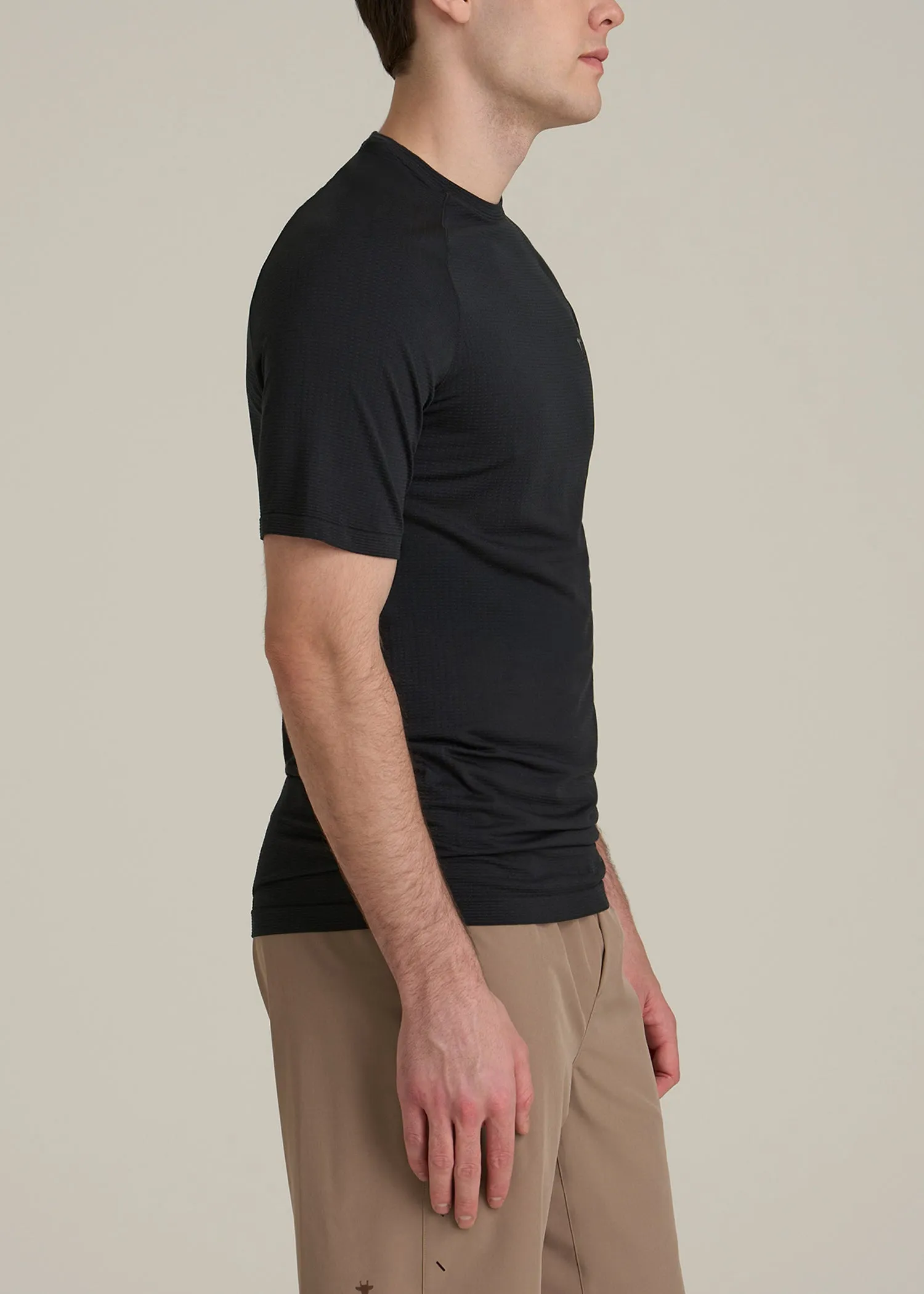 Vented Training Top for Tall Men in Black sold by American Tall product image thumbnail 3