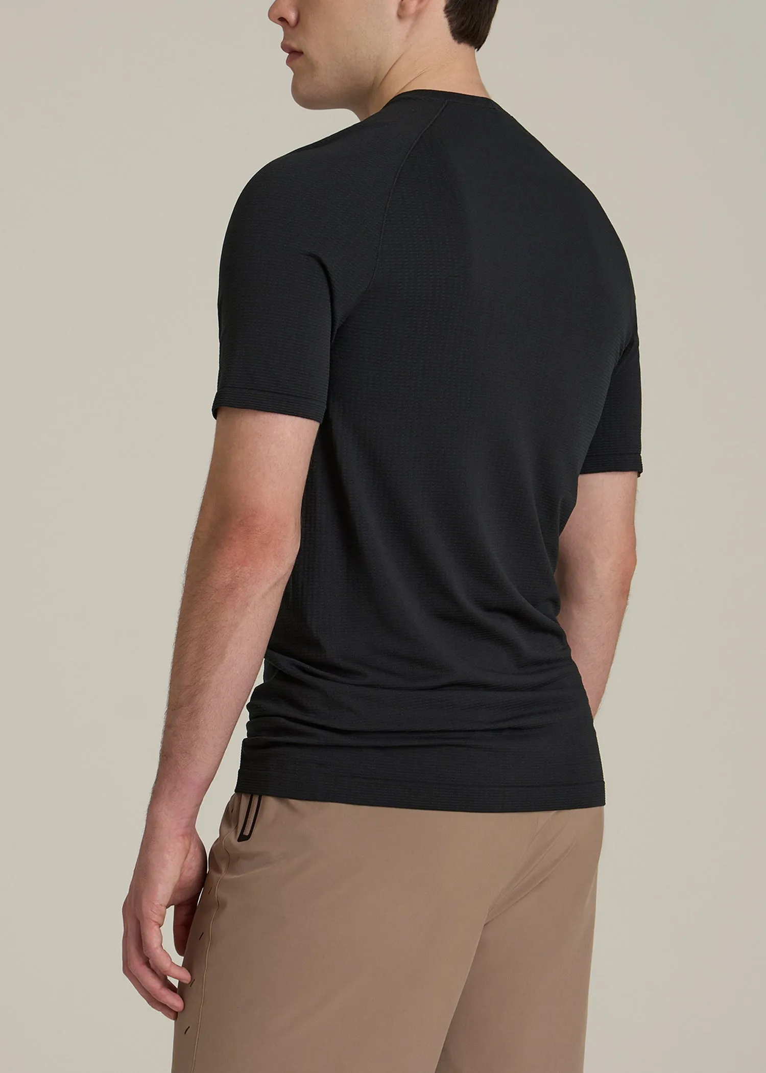 Vented Training Top for Tall Men in Black sold by American Tall product image thumbnail 5