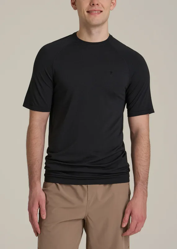 Vented Training Top for Tall Men in Black sold by American Tall