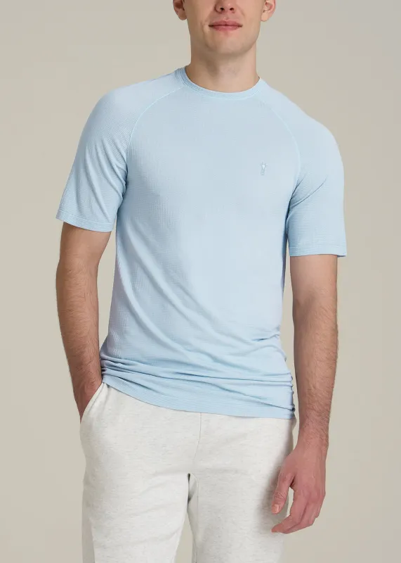 Vented Training Top for Tall Men in Ice Blue sold by American Tall