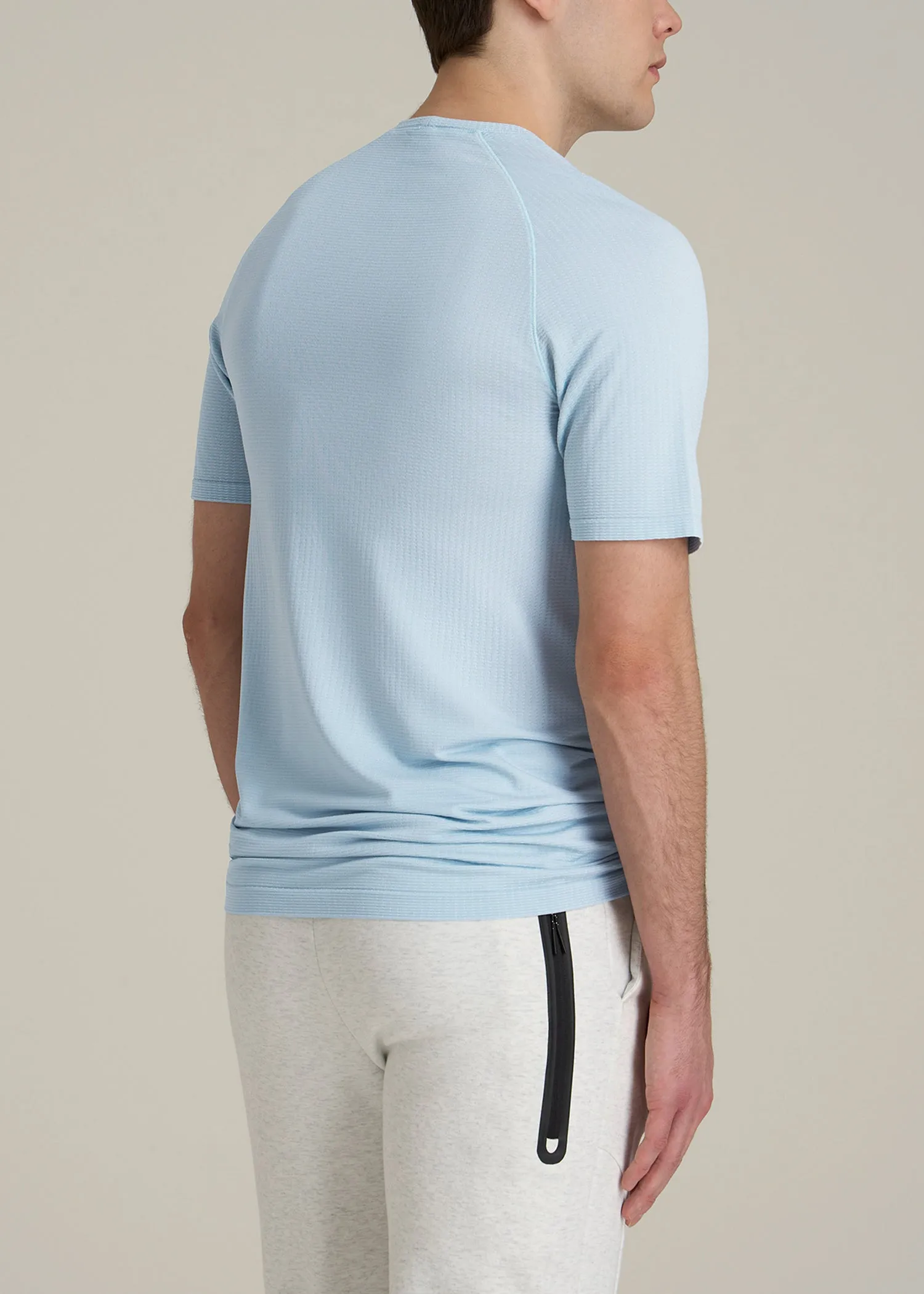 Vented Training Top for Tall Men in Ice Blue sold by American Tall product image thumbnail 5