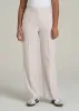 Flat Front Wide Leg Dress Pants for Tall Women in Drywall Tan sold by American Tall