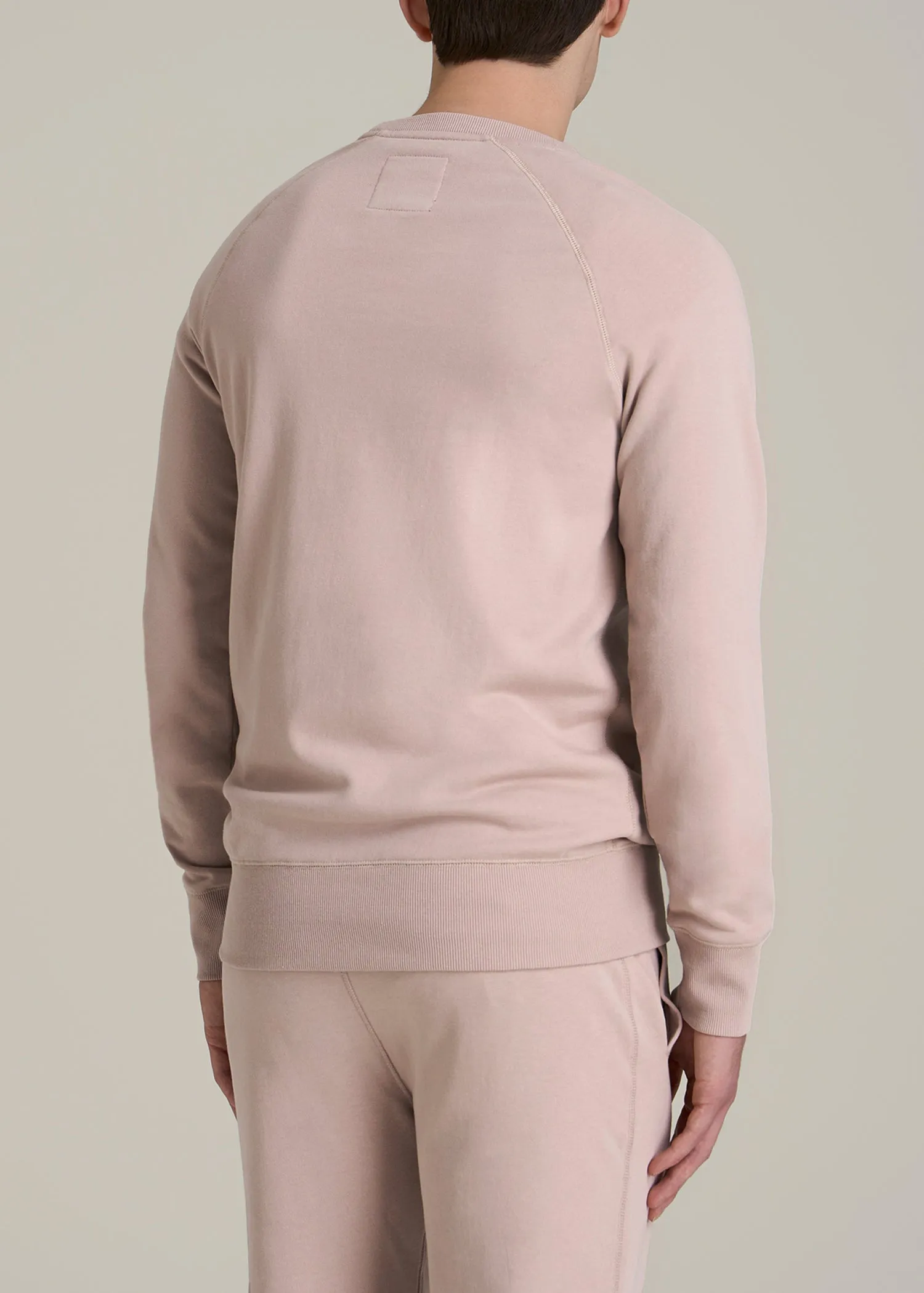 Wearever 2.0 French Terry Crewneck Sweatshirt for Tall Men in Desert Rose sold by American Tall product image thumbnail 5
