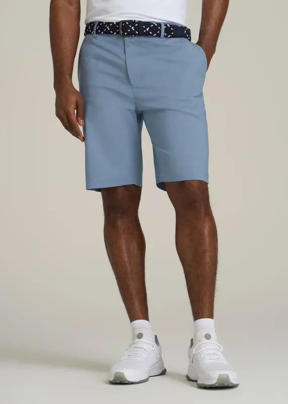 Tech Chino Shorts for Tall Men in Chambray sold by American Tall
