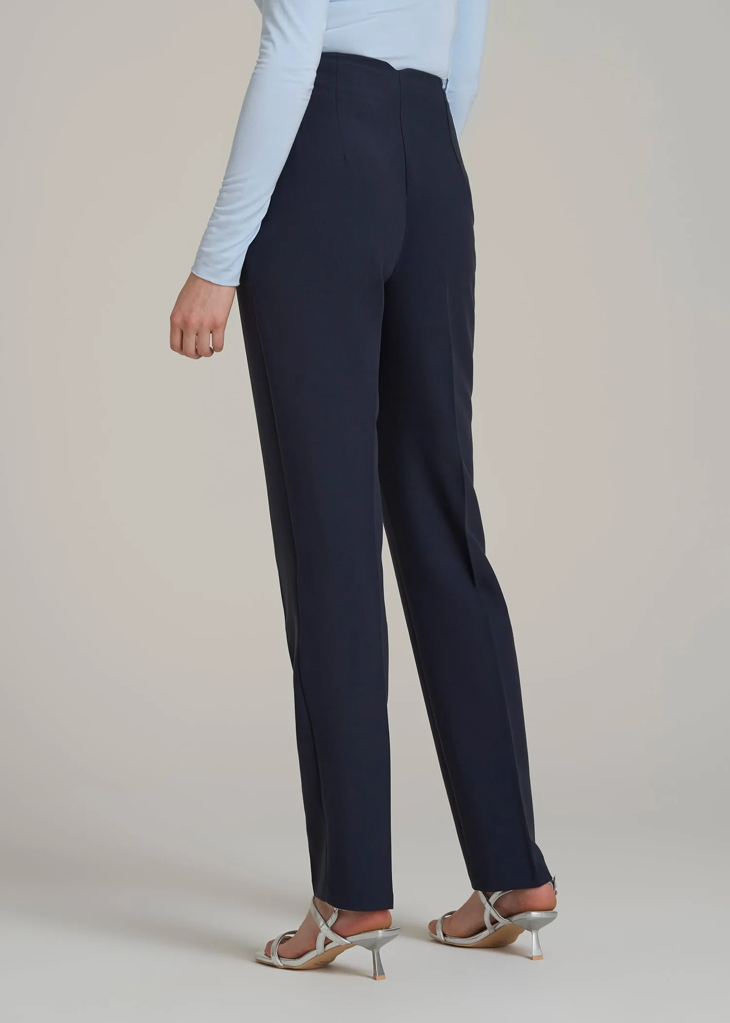 High Rise Pants with Darts for Tall Women in Light Camel sold by American Tall product image thumbnail 5