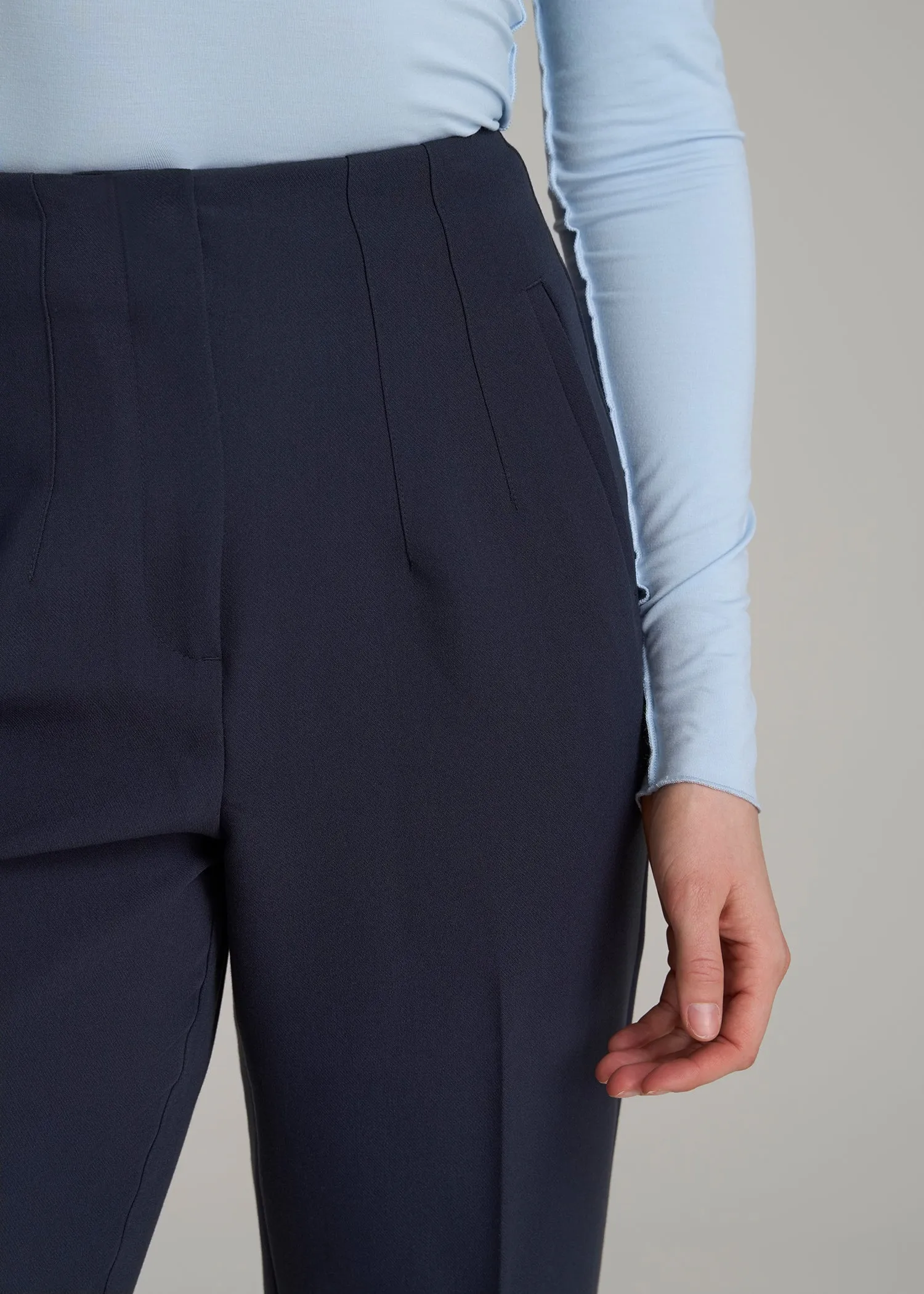 High Rise Pants with Darts for Tall Women in Light Camel sold by American Tall product image thumbnail 2