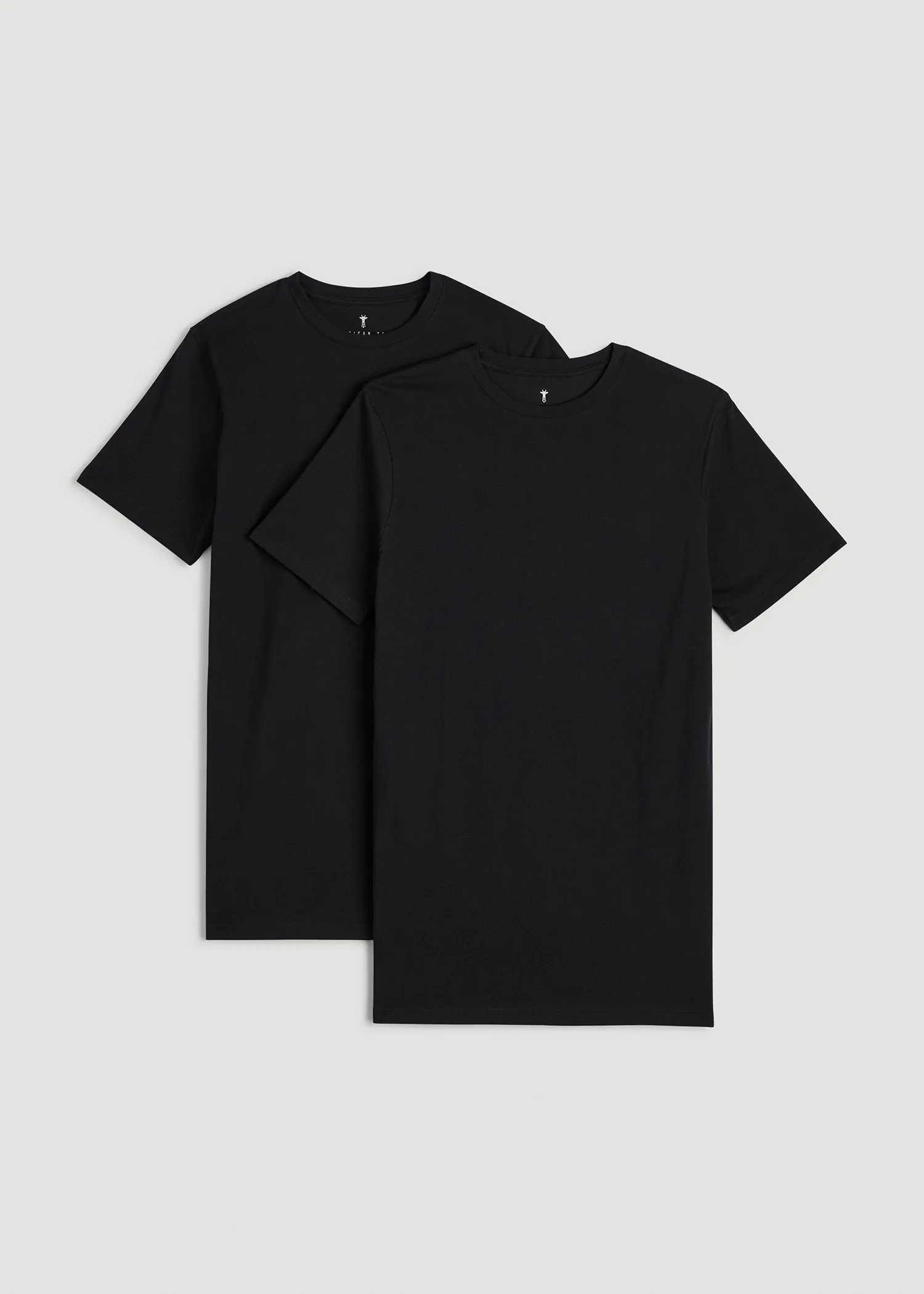 2-pack Classic Crewneck Undershirt for Tall Men in Black sold by American Tall