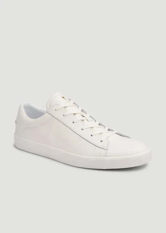 Tennis Sneaker for Tall Men in White made by American Tall