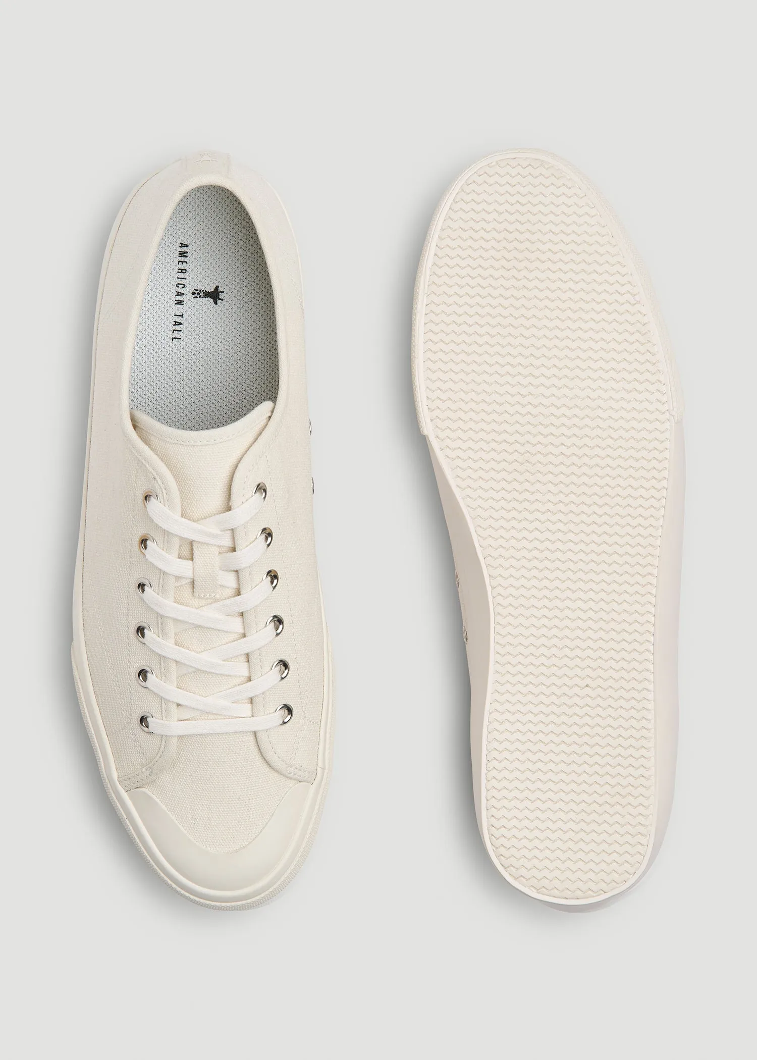 Vulcanized Sneaker for Tall Men in Ecru sold by American Tall product image thumbnail 4