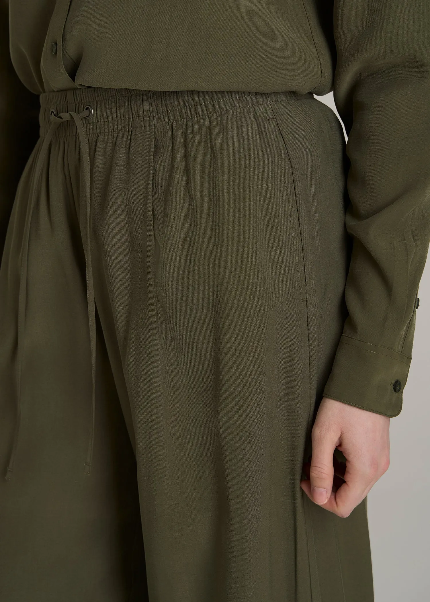 Relaxed Pull-On Pants for Tall Women in Forest Night sold by American Tall product image thumbnail 2