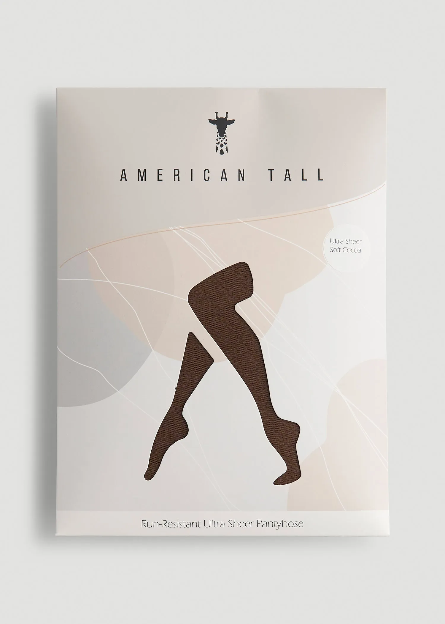 Ultra Sheer Pantyhose for Tall Women in Soft Cocoa sold by American Tall