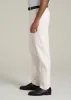 4 Way Stretch Commuter TAPERED Chino Pants for Tall Men in White Alyssum sold by American Tall