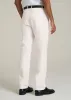 4 Way Stretch Commuter TAPERED Chino Pants for Tall Men in White Alyssum sold by American Tall
