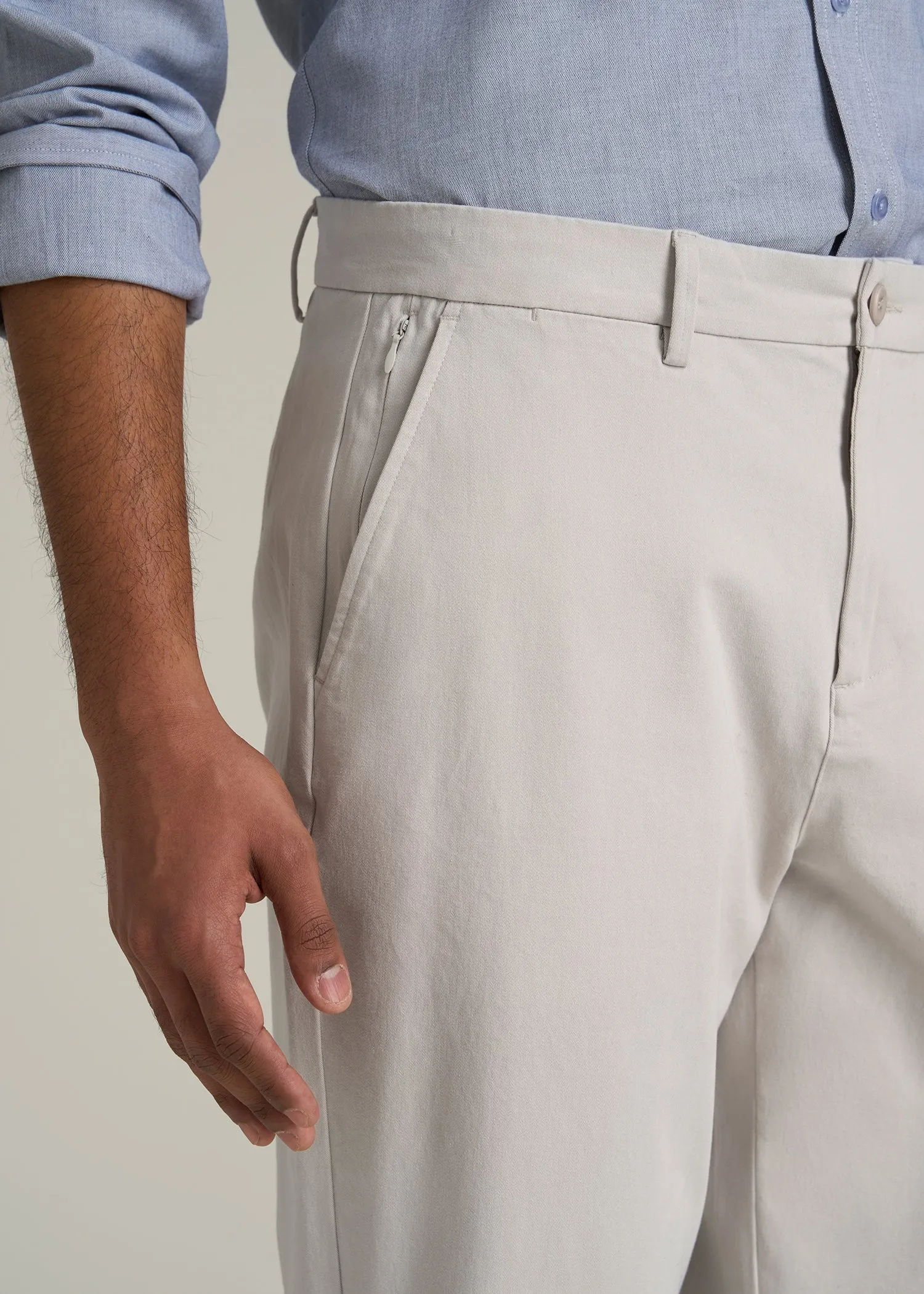 4 Way Stretch Commuter RELAXED Chino Pants for Tall Men in Drywall Tan sold by American Tall product image thumbnail 2