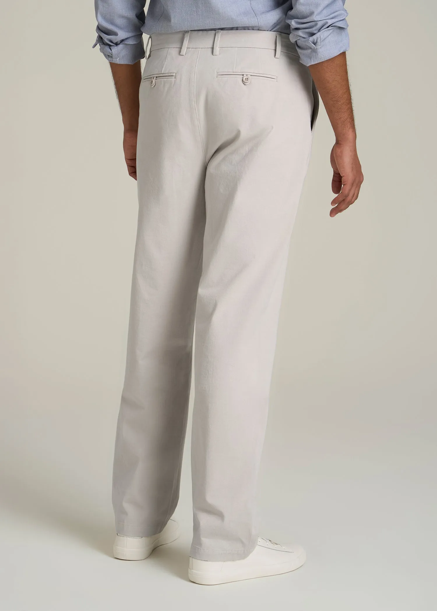 4 Way Stretch Commuter RELAXED Chino Pants for Tall Men in Drywall Tan sold by American Tall product image thumbnail 5