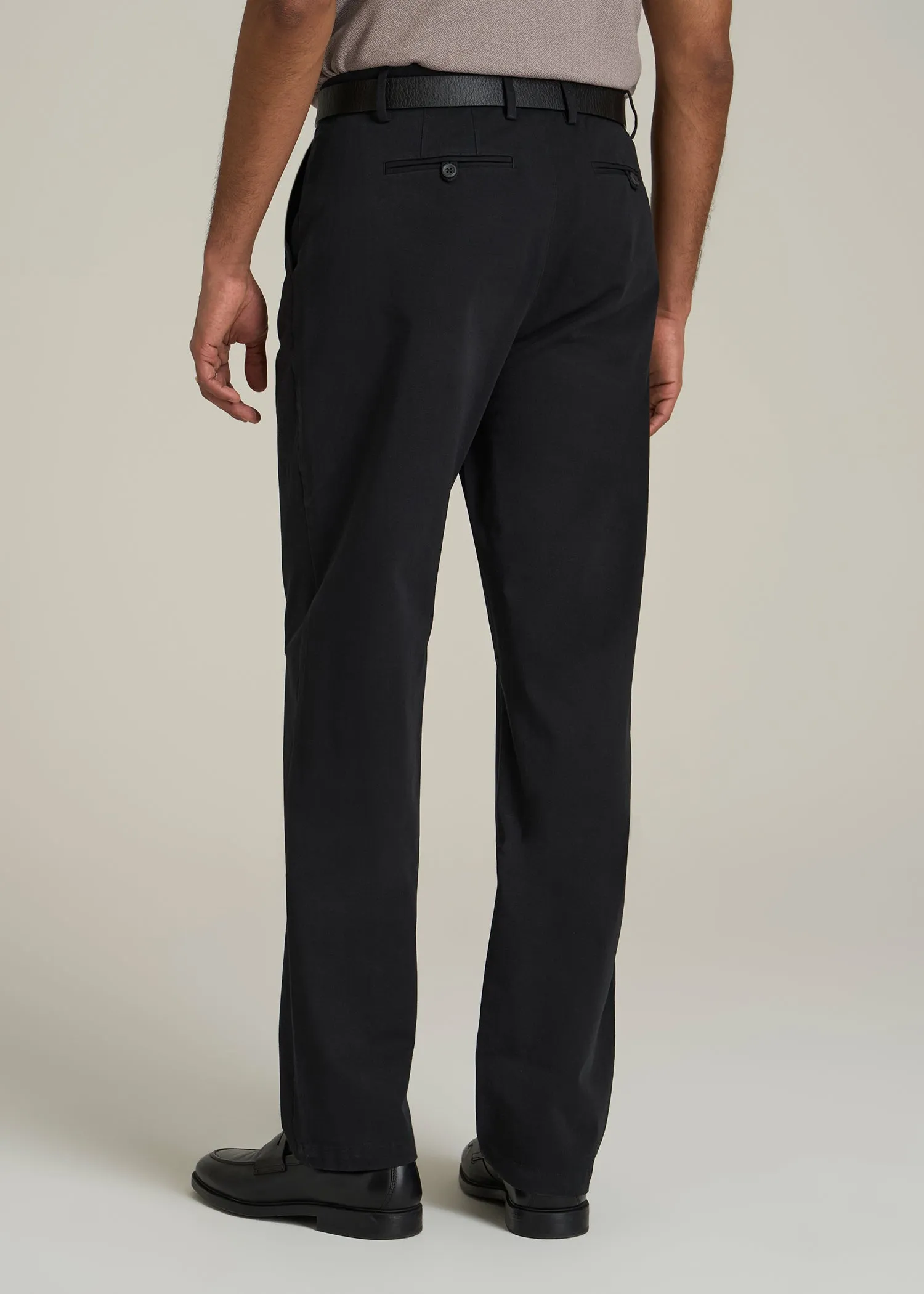 4 Way Stretch Commuter RELAXED Chino Pants for Tall Men in Black sold by American Tall product image thumbnail 5
