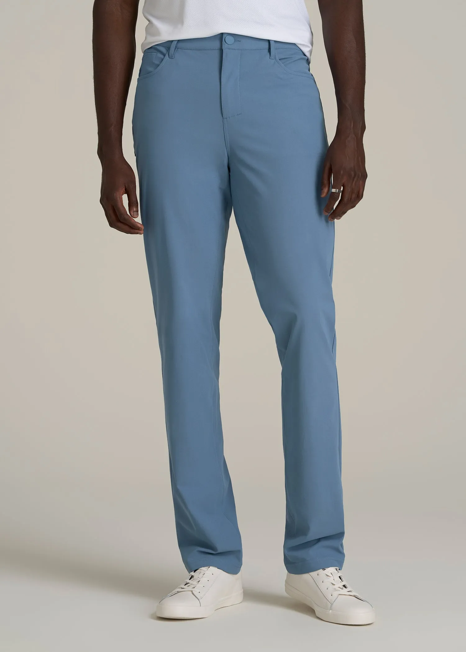 Traveler Pant 2.0 for Tall Men in Chambray sold by American Tall