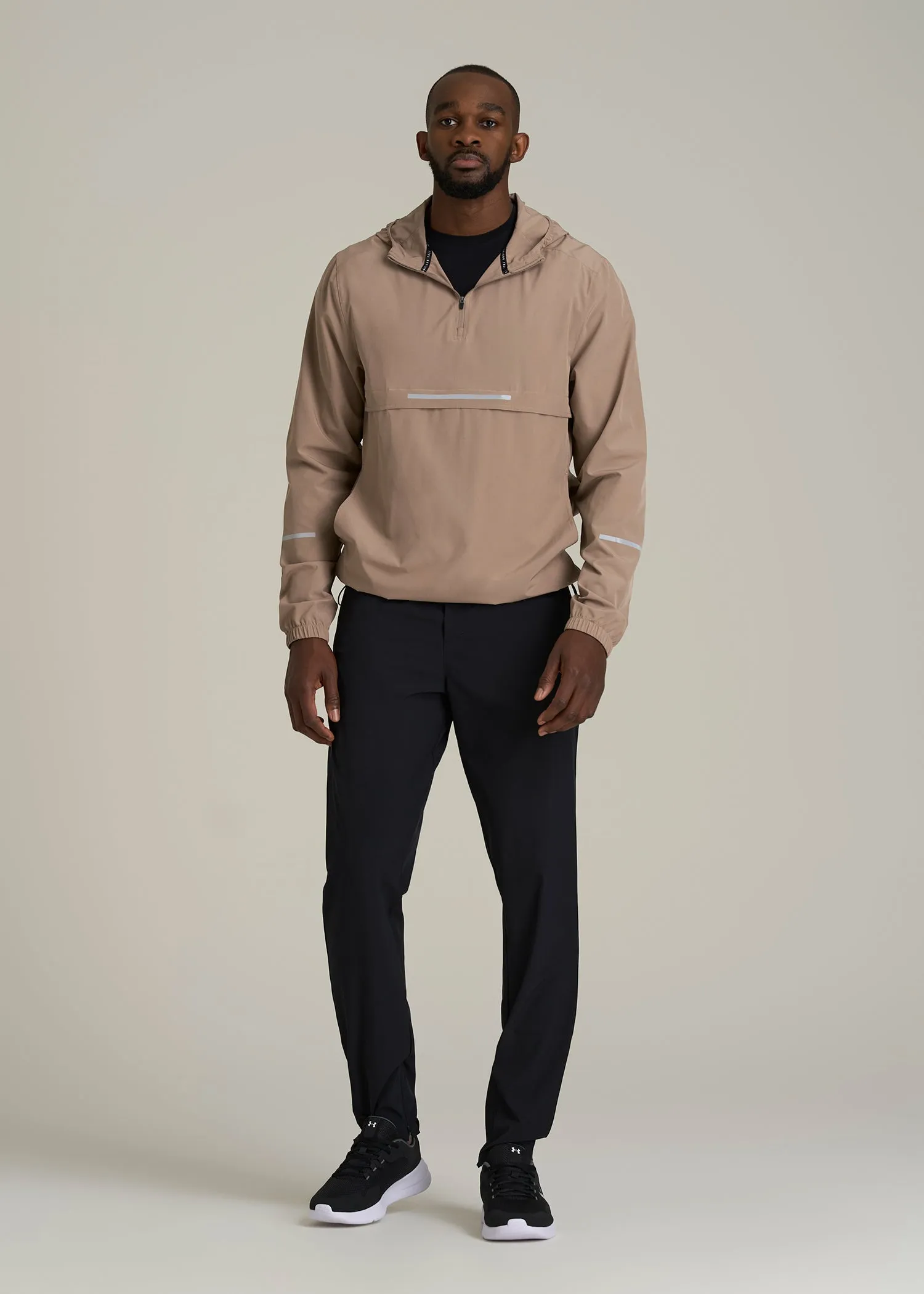 Featherweight Packable Anorak for Tall Men in Dark Sand sold by American Tall product image thumbnail 5