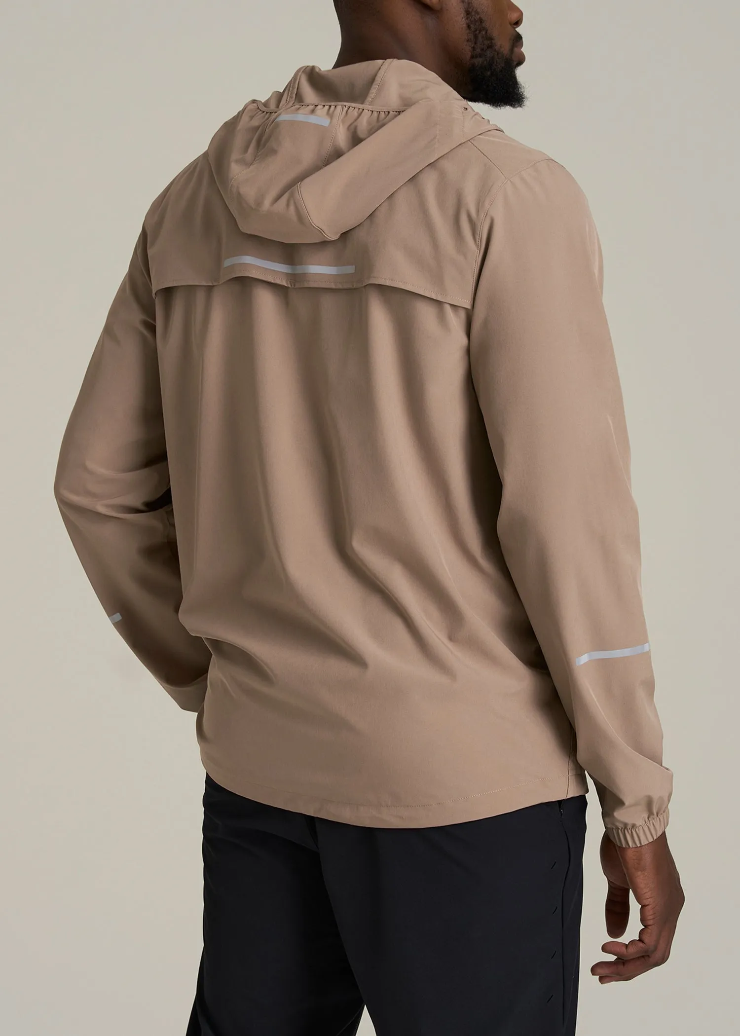 Featherweight Packable Anorak for Tall Men in Dark Sand sold by American Tall product image thumbnail 4