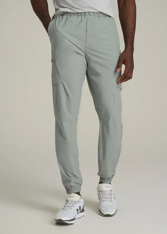Featherweight Cargo Training Jogger for Tall Men in Seagrass sold by American Tall