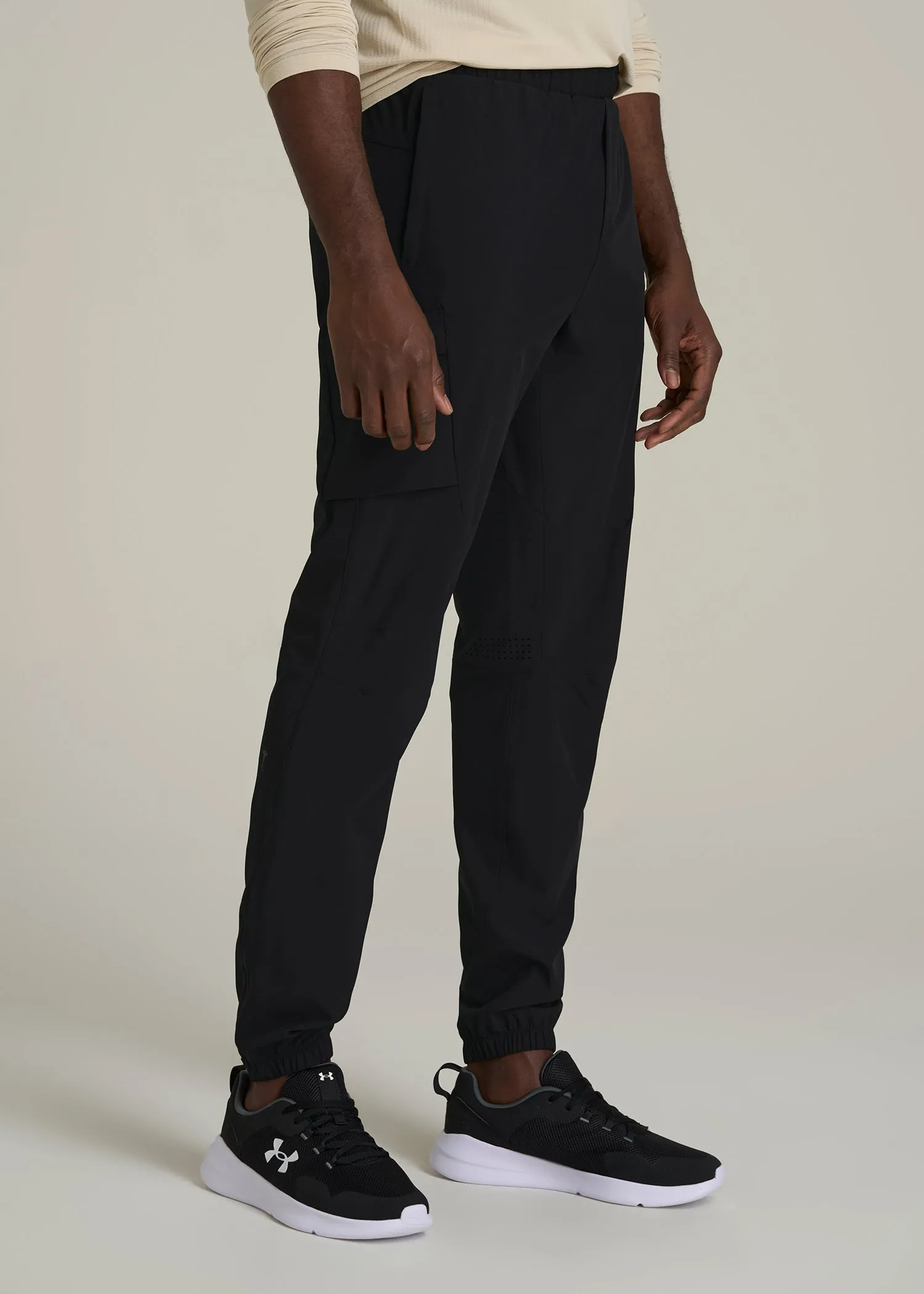 Featherweight Cargo Training Jogger for Tall Men in Black sold by American Tall product image thumbnail 3