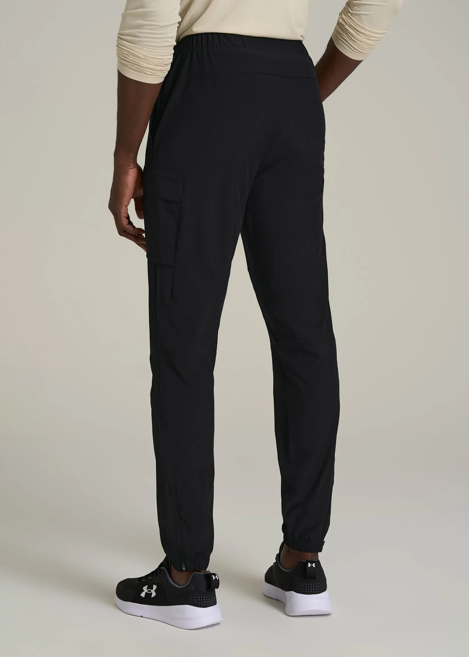 Featherweight Cargo Training Jogger for Tall Men in Black sold by American Tall product image thumbnail 5