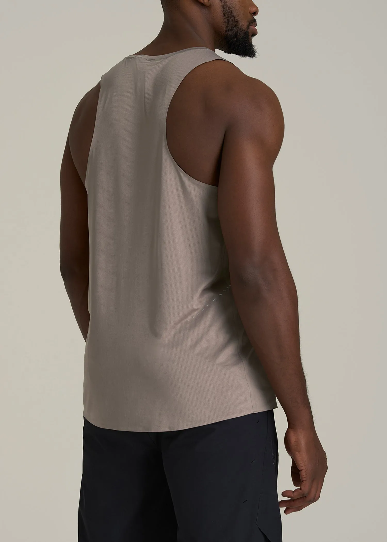 Perforated Training Singlet for Tall Men in Portobello sold by American Tall product image thumbnail 5