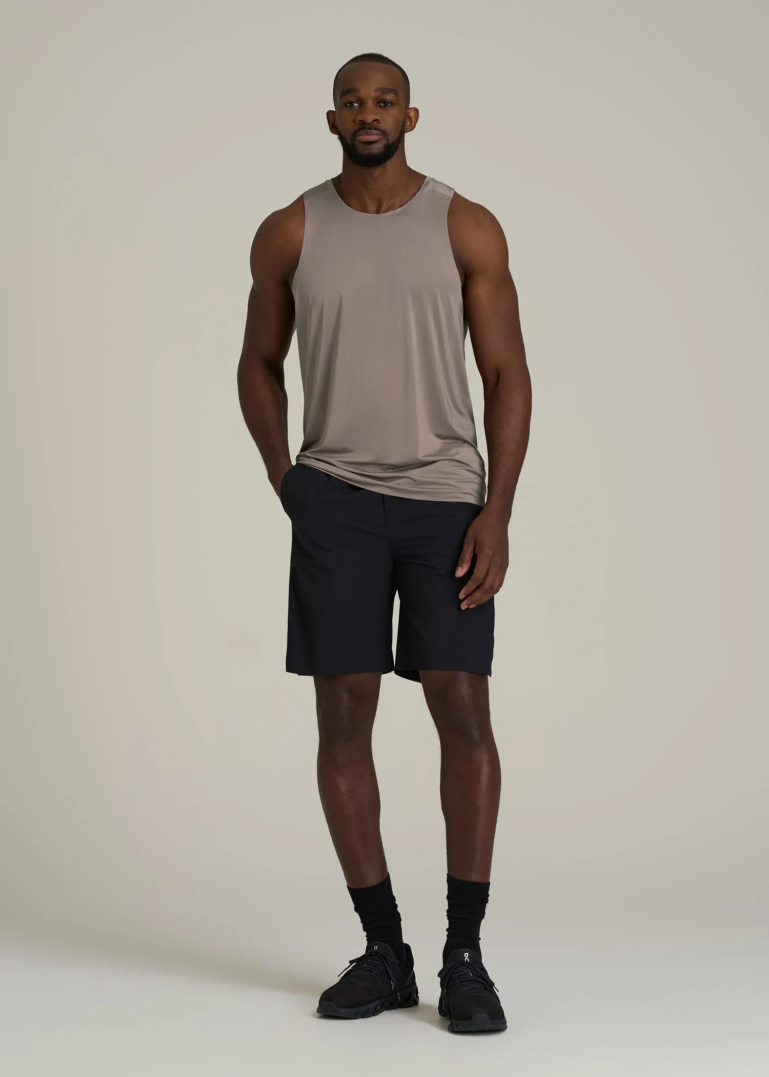 Perforated Training Singlet for Tall Men in Portobello sold by American Tall product image thumbnail 4