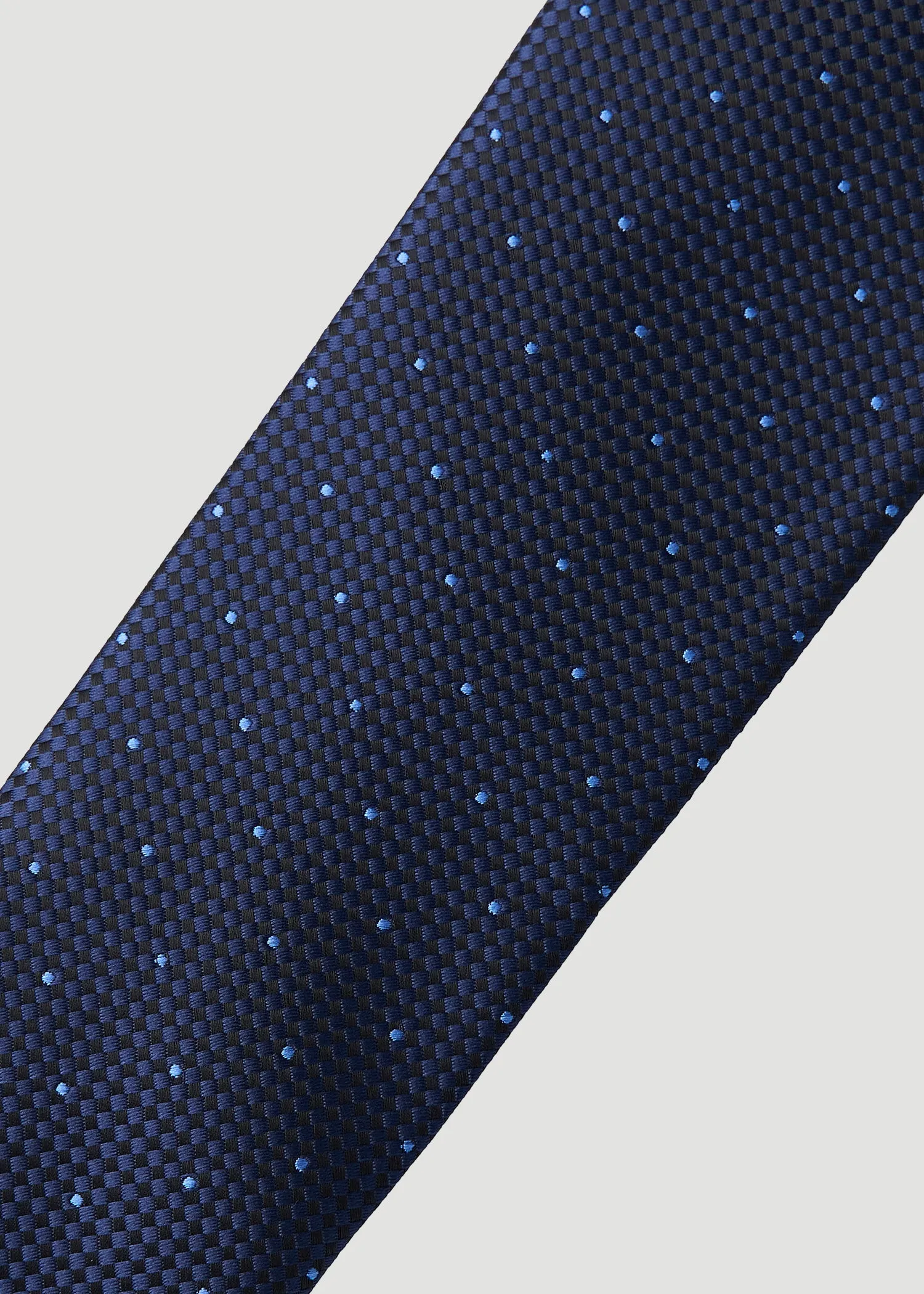 Dress Ties for Tall Men in Navy Dot sold by American Tall product image thumbnail 2