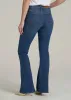 Chloe High Rise Flare Jeans for Tall Women in Stellar Blue Wash sold by American Tall