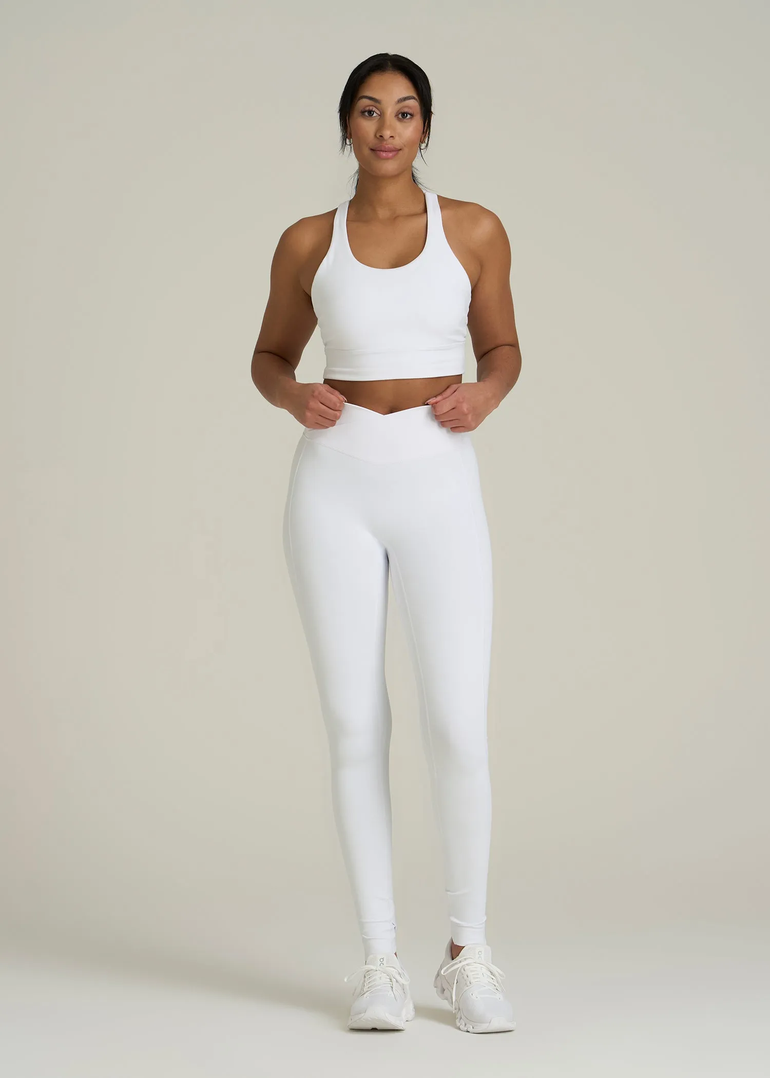 Balance Cross Over Leggings for Tall Women in White sold by American Tall product image thumbnail 4