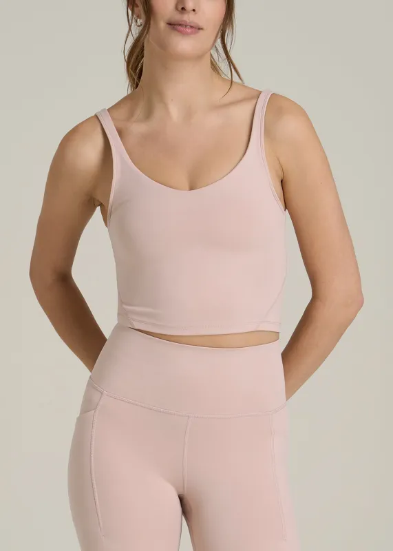 Balance Tank Top for Tall Women in Desert Rose sold by American Tall