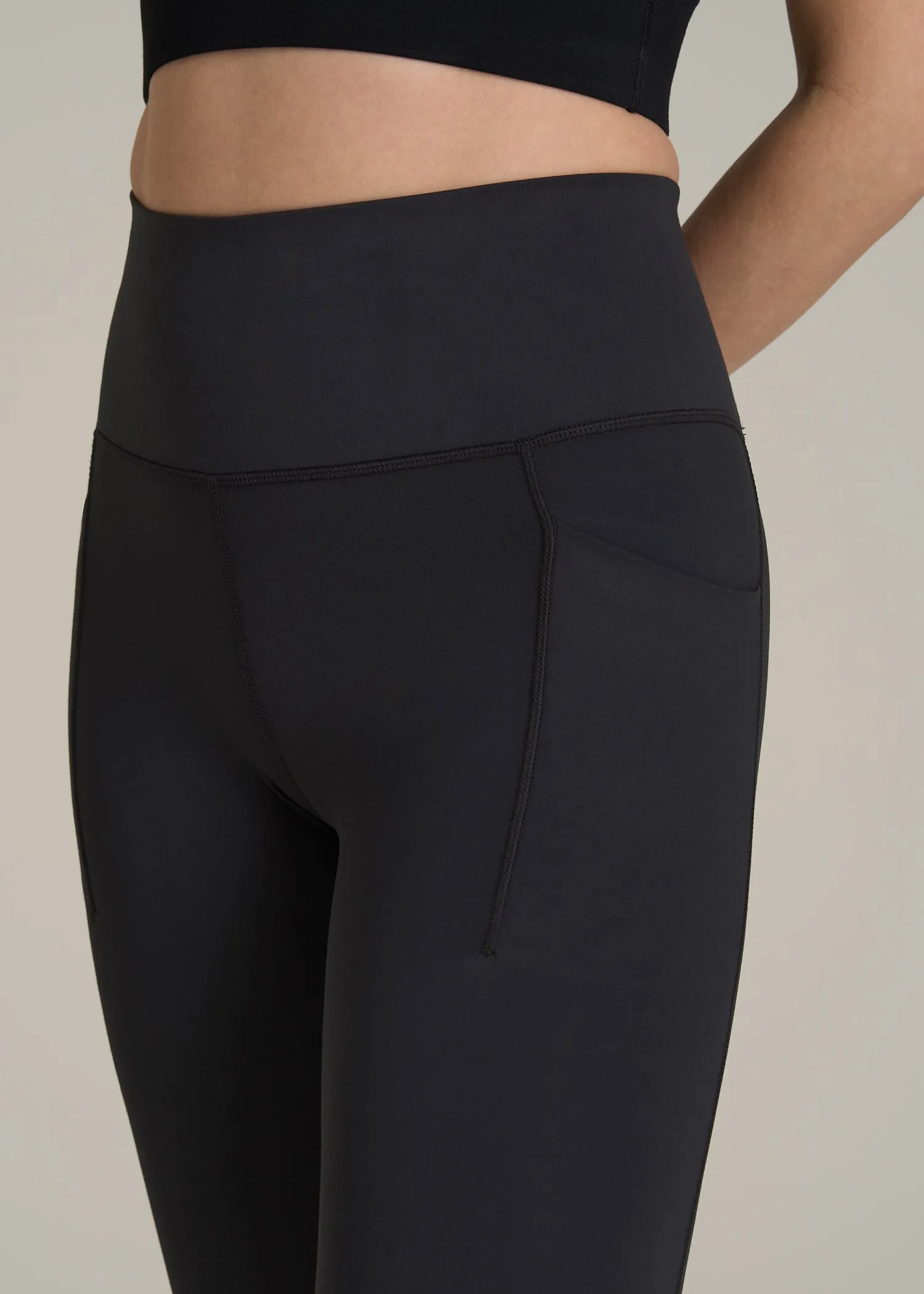 Balance Cinched Back Pocket Legging for Tall Women in Black sold by American Tall product image thumbnail 2