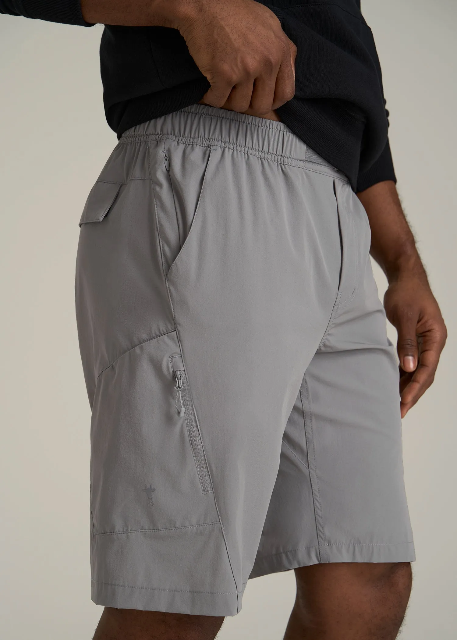 10 Pocket Hiking Short for Tall Men in Pebble Grey sold by American Tall product image thumbnail 2