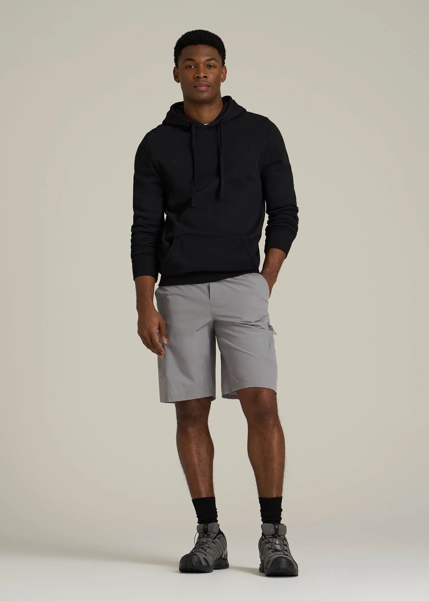 10 Pocket Hiking Short for Tall Men in Pebble Grey sold by American Tall product image thumbnail 4