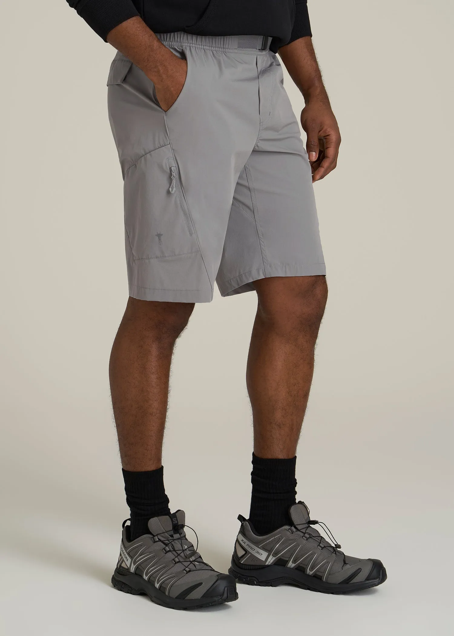 10 Pocket Hiking Short for Tall Men in Pebble Grey sold by American Tall product image thumbnail 3